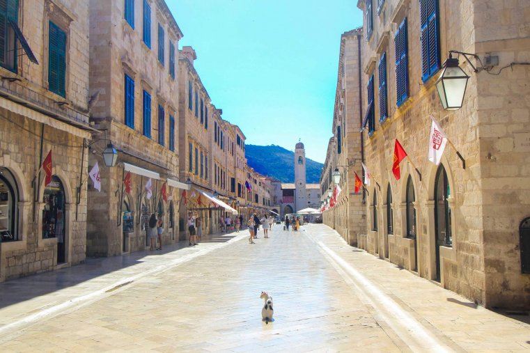 Tourist Attractions in Dubrovnik-  Stradun of Dubrovnik