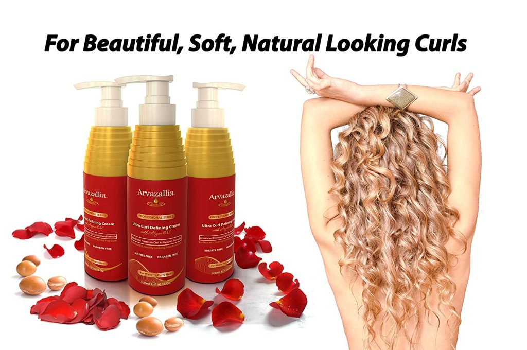 Products For Curly Haired Women- Arvazallia Ultra Curl Defining Cream With Argan Oil