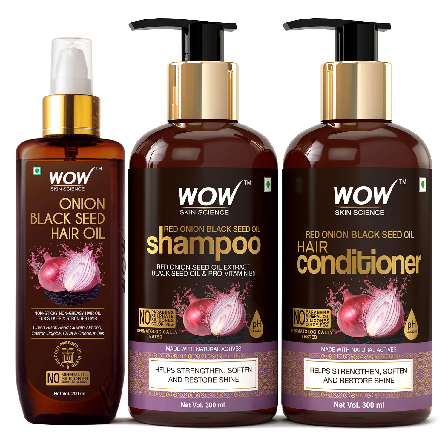 WOW Skin Science Onion Black Seed Hair Oil