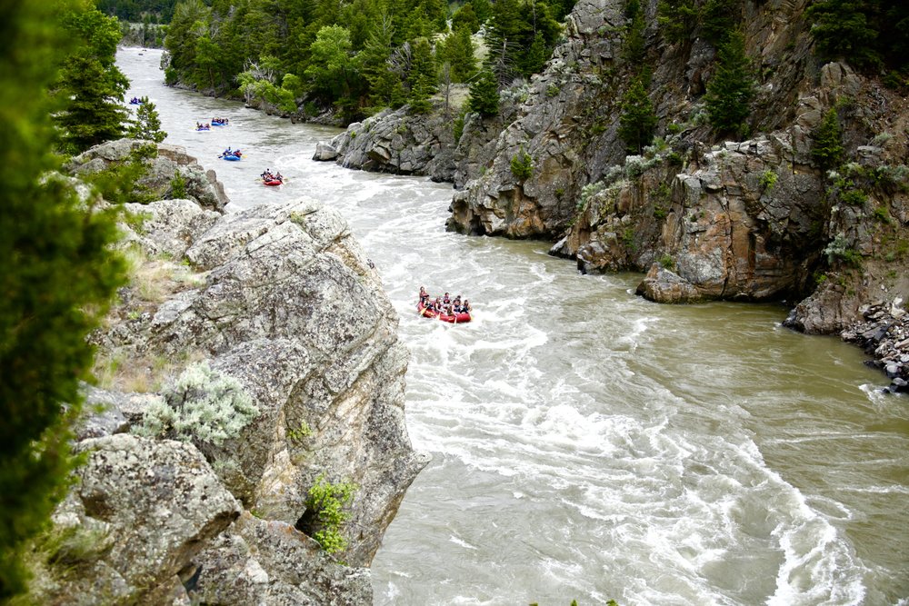 Wild Water Raft on the Yellowstone River