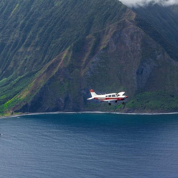 Flying to Molokai Sea