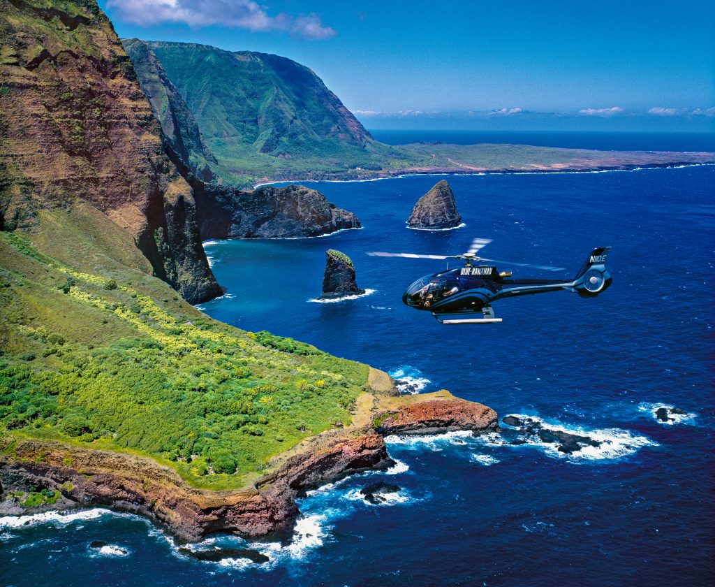 Travel to remote areas by helicopter 